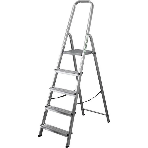 Háztartási Alu Létra,5 fokos 4+1 fellépő max 120kg
