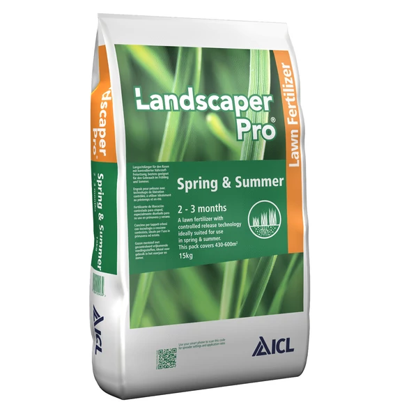 Landscaper Pro Spring and Summer ICL tavaszi - nyári gyeptrágya  20-0-7- 6CaO 3MgO 15Kg