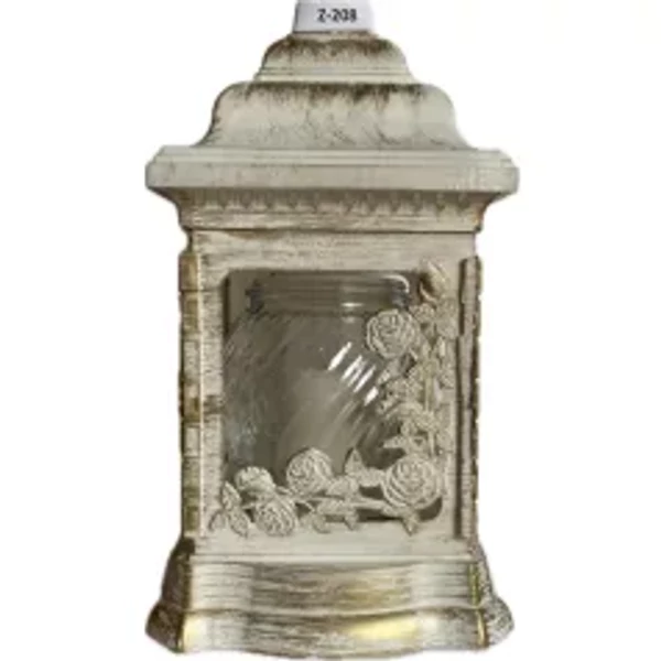 Kegyeleti mécses kápolna Műanyag Rózsás antikolt