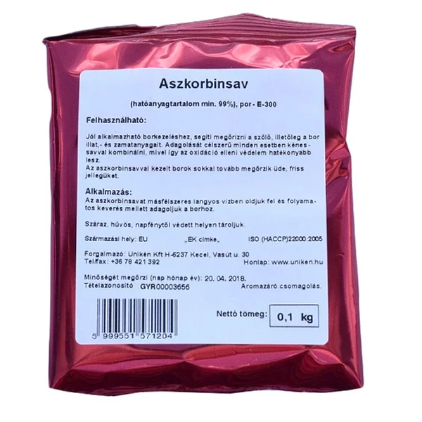 Aszkorbinsav 0,1kg