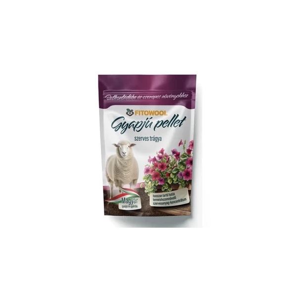 Fitowool gyapjú pellet balkonládába és cserepes növényekhez 250g