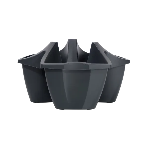 Crown virágtatró 3 részes antracit 48cm