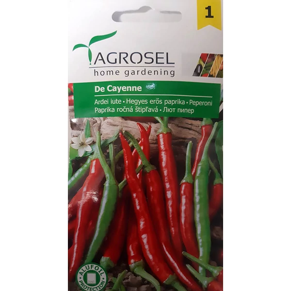 Agrosel De Cayenne Hegyes Erős Paprika ~45 szem