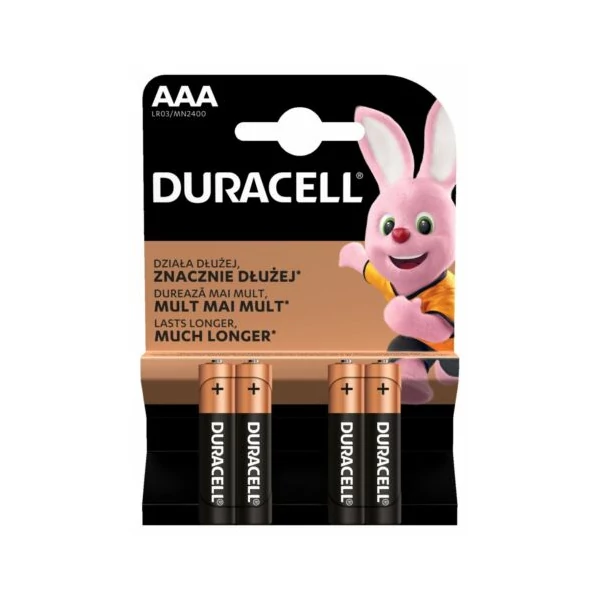 Duracell MN2400 BL4  basic tartós AAA elem