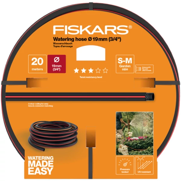 Fiskars Solid locsolótömlő 3/4" 20m