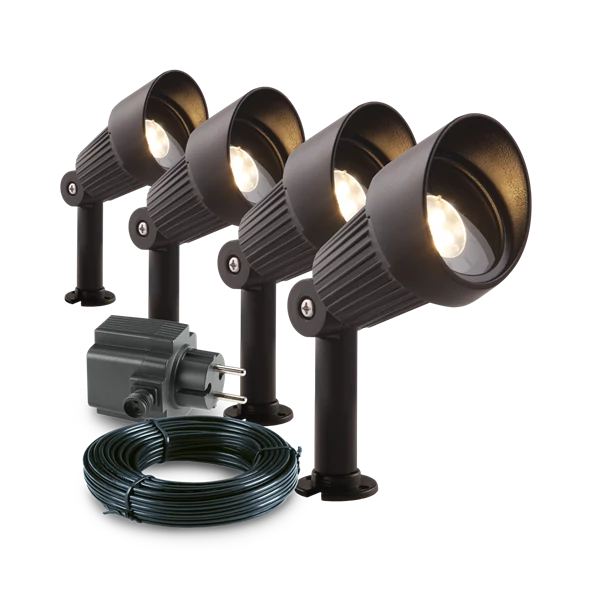 Garden Lights Focus Set 4 led 3w A+