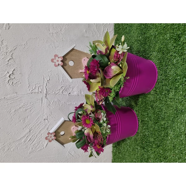 Tavaszi asztaldísz pink