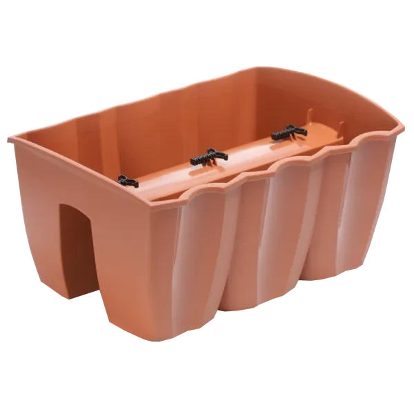 Korlátláda Crown műanyag 39cm terra