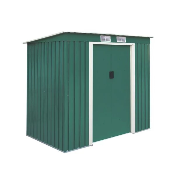 Nortene-Catral Metalshed Creta kerti fém tároló ház zöld 2,16 x 1,71 x 1,30 m