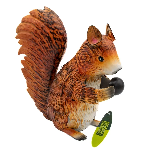 Nortene Squizy dekoratív fém mókus 23 cm