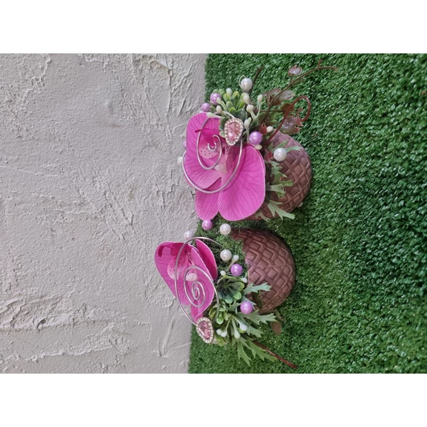 Orchideás mini dísz