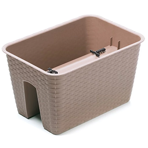 Korlátláda szögletes ratolla 40 cm mocca