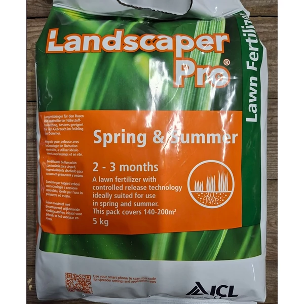 Landscaper Pro Spring and Summer ICL Tavaszi - nyári gyeptrágya  20-0-7- 6CaO 3MgO 5Kg