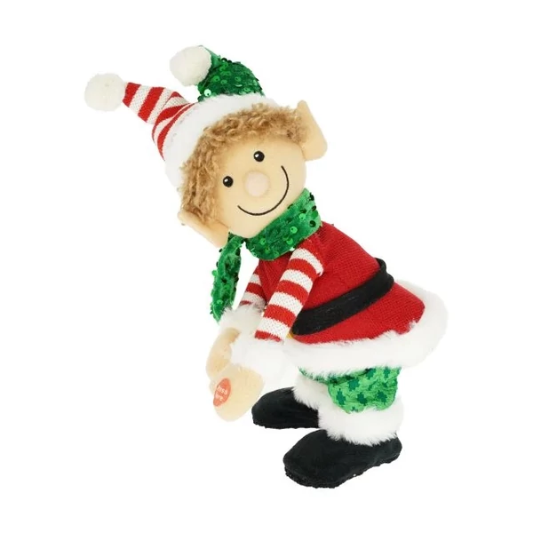 Manó sapkában, táncoló 17,5x20x35 cm