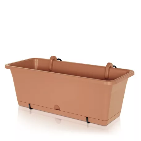 Balkonláda+ alj,Önöntözős Camelia Terracotta 60cm