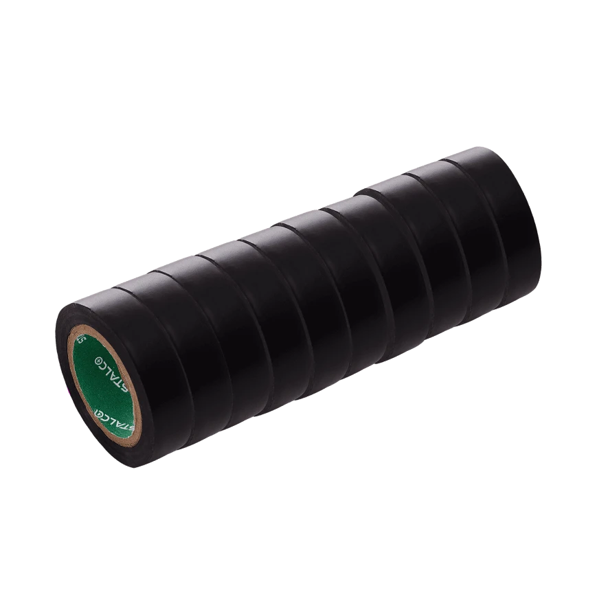 Szigetelőszalag 19 mm x 20 m  fekete Stalco