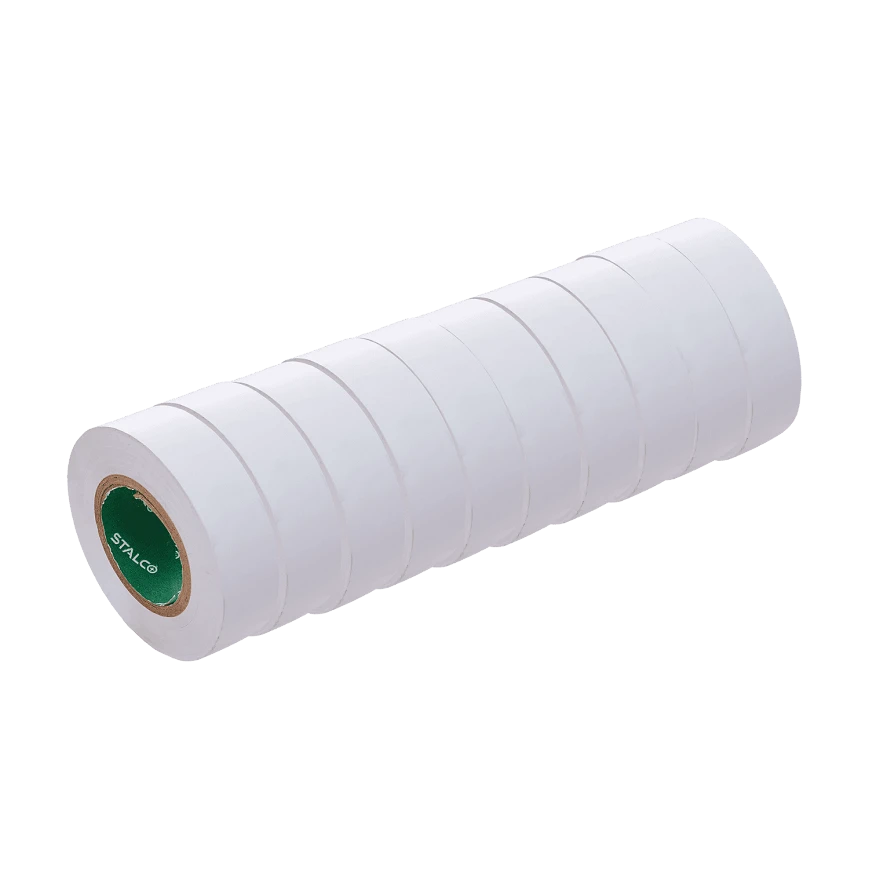 Szigetelőszalag 19 mm x 20 m  fehér Stalco