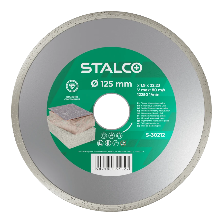 Teli gyémánttárcsa O180 x 2,6 x 22,23 mm 