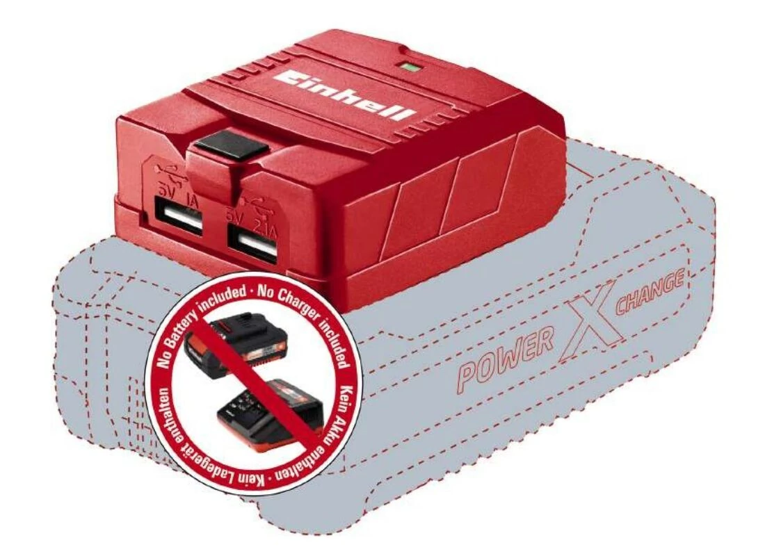 Einhell PXC TC-CP 18 Li USB-Solo akkus USB adapter, 18V