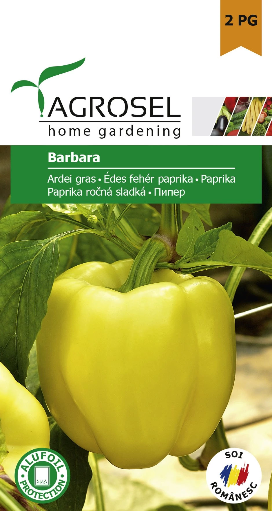 Agrosel Barbara édes fehér paprika ~60 szem