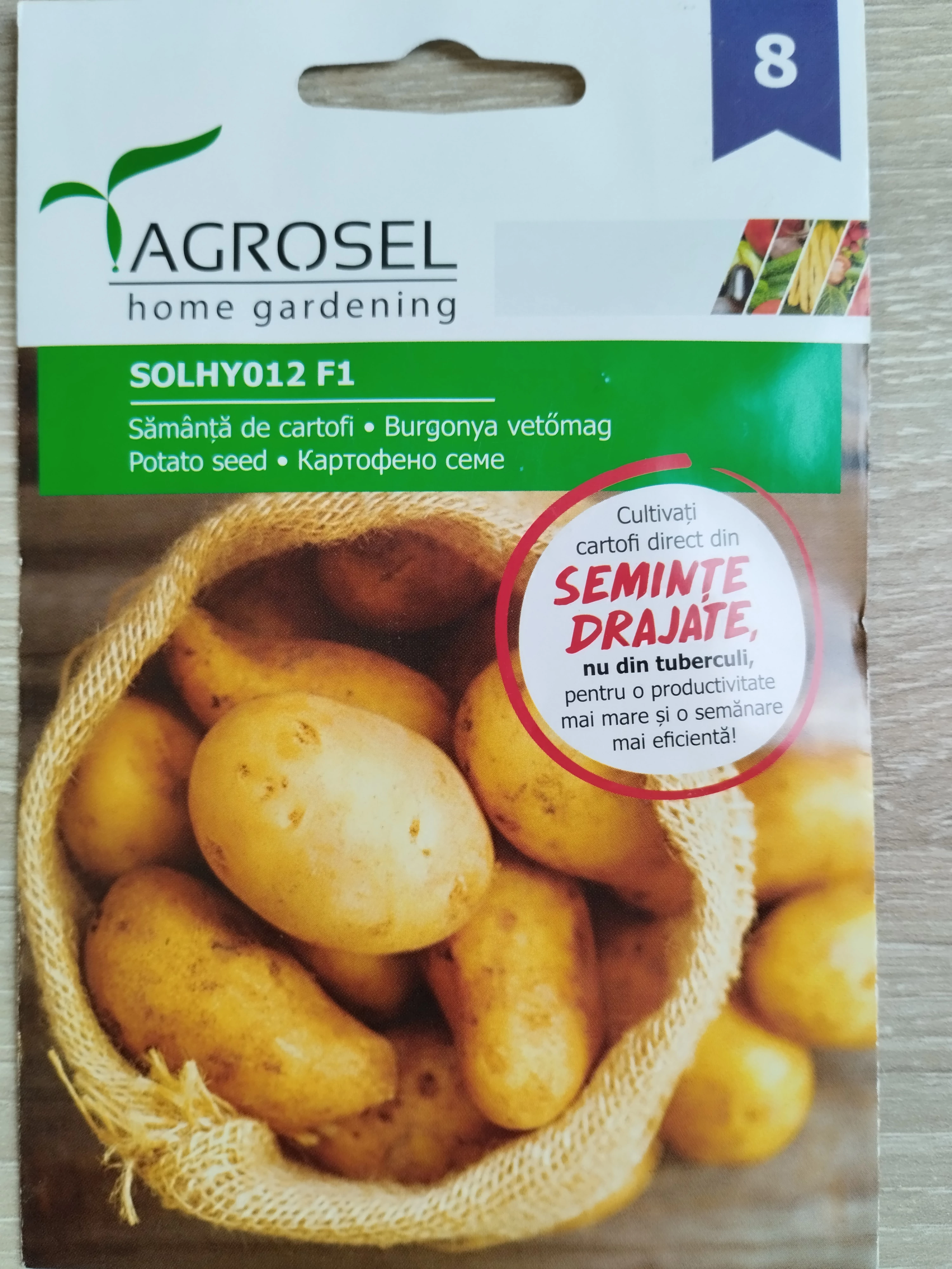 Agrosel burgonya vetőmag SOLHY012 F1