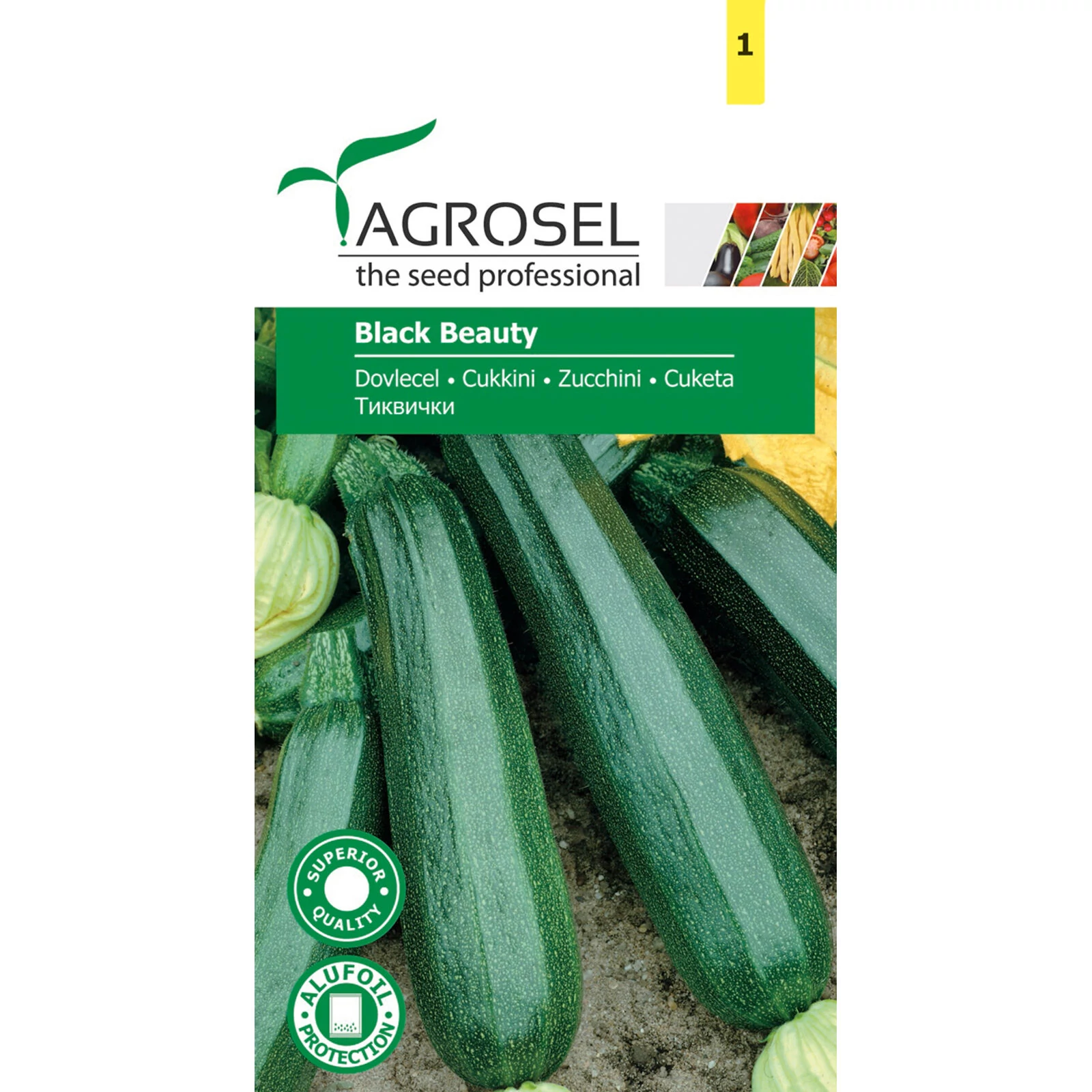 Agrosel Black Beauty Cukkini 2g