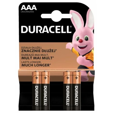 Duracell MN2400 BL4  basic tartós AAA elem