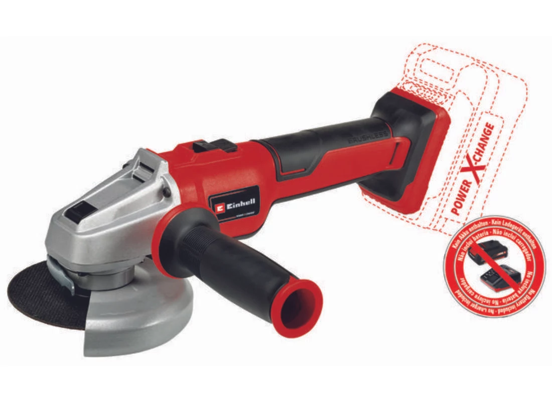 Einhell PXC TE-AG 18/150 Li BL-Solo akkus sarokcsiszoló, 18V, 150mm (akku és töltő nélkül)