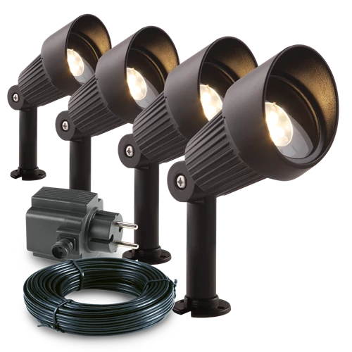 Garden Lights Focus Set 4 led 3w A+