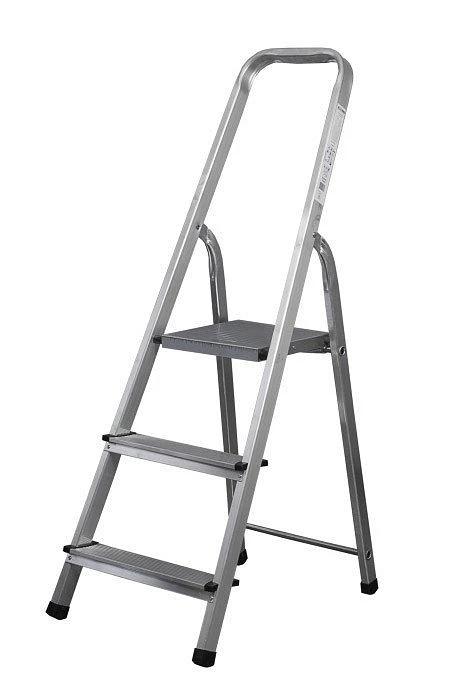 Háztartási Alu Létra,4 fokos 3+1 fellépő max 120kg