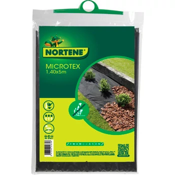 Nortene Microtex  talajtakaró textil fekete 1,4m x 5m (7m2)