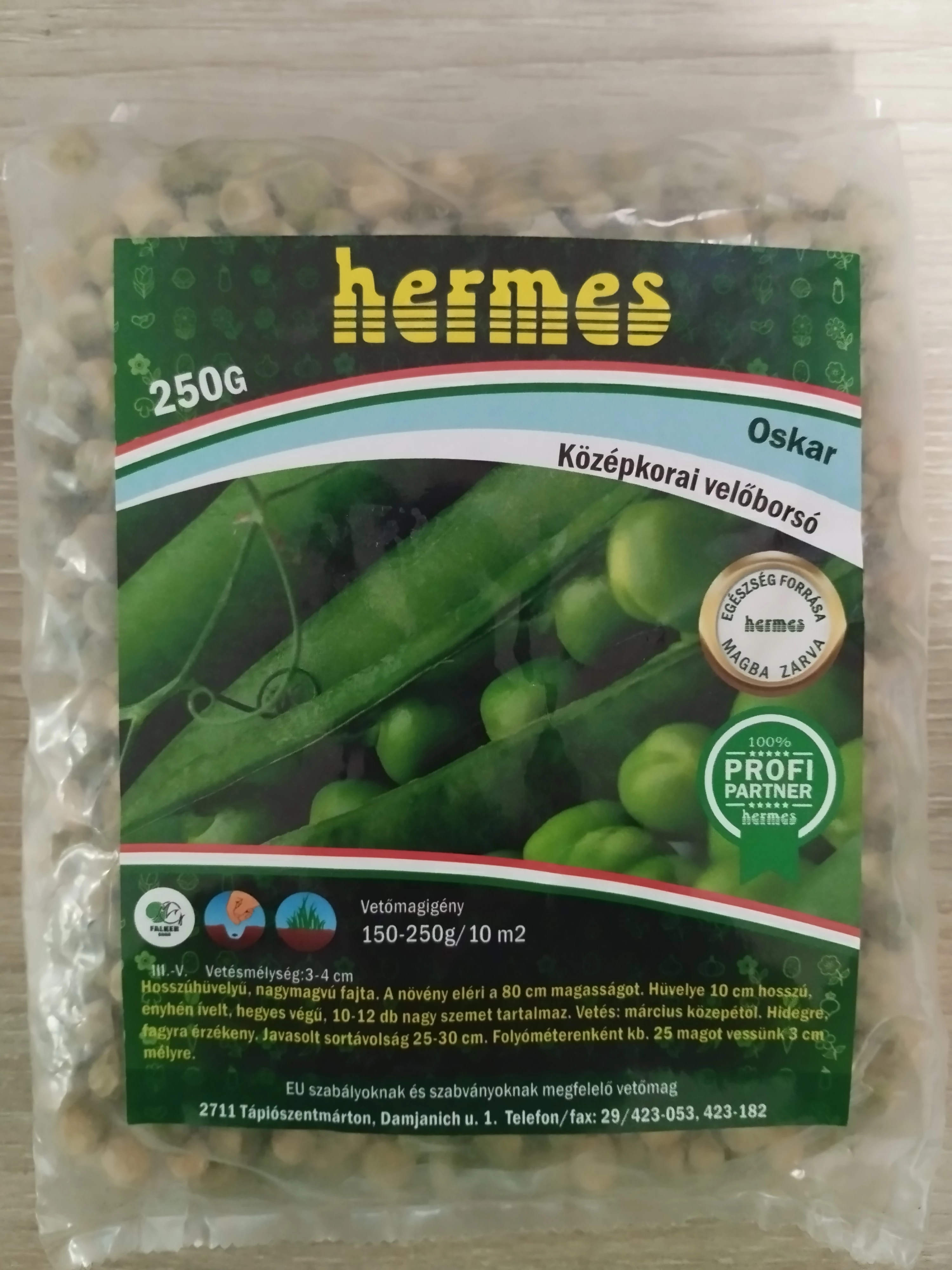 Hermes Oskar Zöldborsó 250g