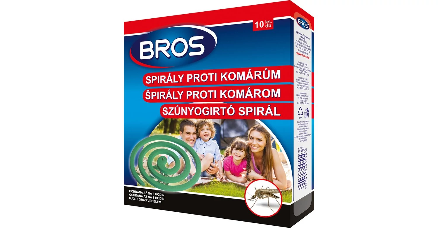 Bros szúnyogírtó spirál 10db/csomag