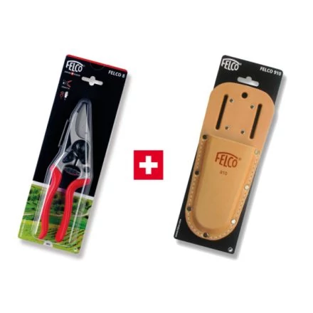 Felco 8 metszőolló + Felco 910 bőrtok 