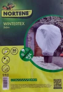 Nortene Wintertex, átteleltető, fagyvédő növénytakaró fólia fehér 30g/m2 UV stabil 2m x 5m hajtogatva