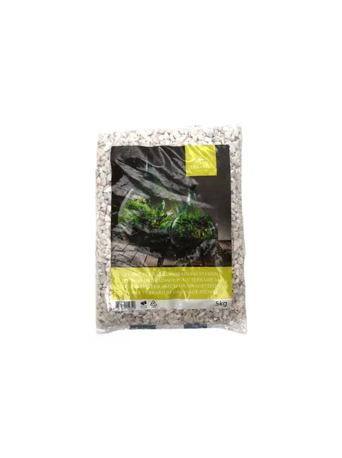 Zúzott kavics floráriumhoz, fehér, 5 kg 